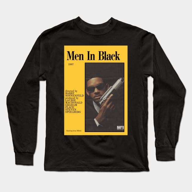 Men In Black Long Sleeve T-Shirt by KliMenta